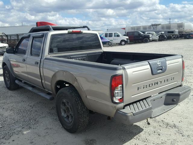 1N6ED29X92C369749 - 2002 NISSAN FRONTIER C TAN photo 3