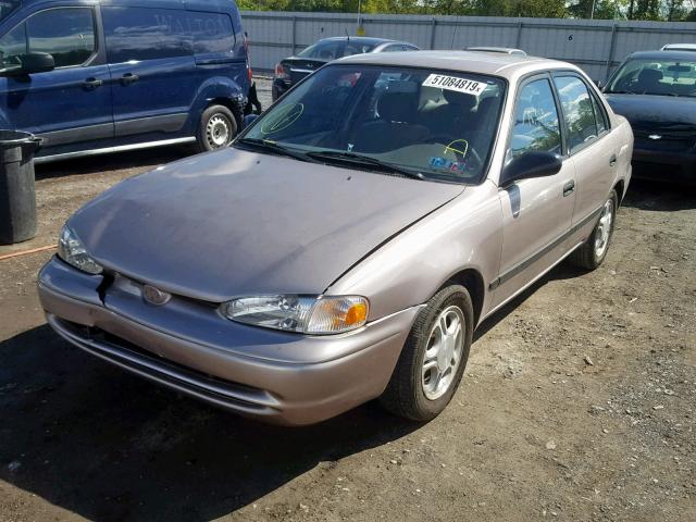 1Y1SK5288WZ400780 - 1998 CHEVROLET GEO PRIZM თაფლისფერი ფოტო 2