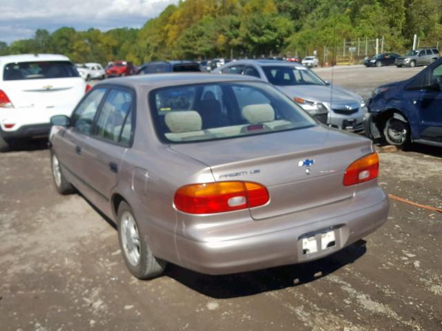 1Y1SK5288WZ400780 - 1998 CHEVROLET GEO PRIZM თაფლისფერი ფოტო 3