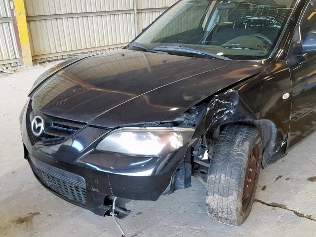 JM1BK12F671730669 - 2007 MAZDA 3 I BLACK photo 9