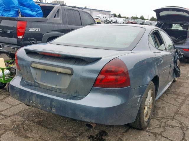 2G2WP552261290207 - 2006 PONTIAC GRAND PRIX BLUE photo 4