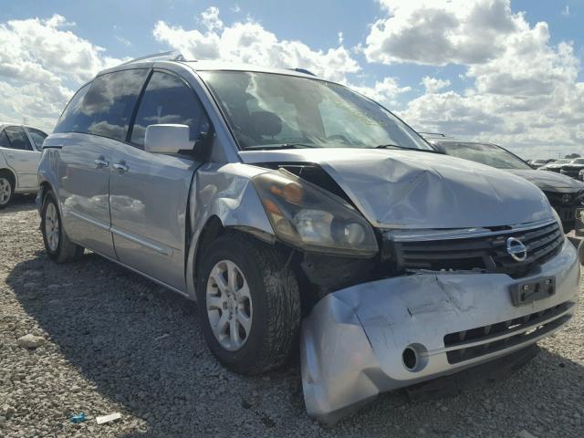 5N1BV28U47N133270 - 2007 NISSAN QUEST S SILVER photo 1