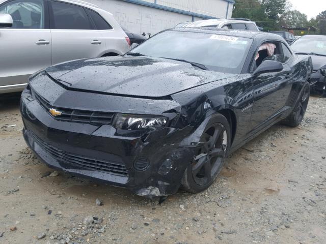 2G1FB1E33F9308638 - 2015 CHEVROLET CAMARO LS BLACK photo 2