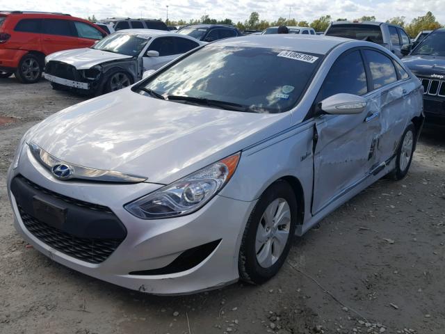 KMHEC4A49DA093649 - 2013 HYUNDAI SONATA HYB SILVER photo 2