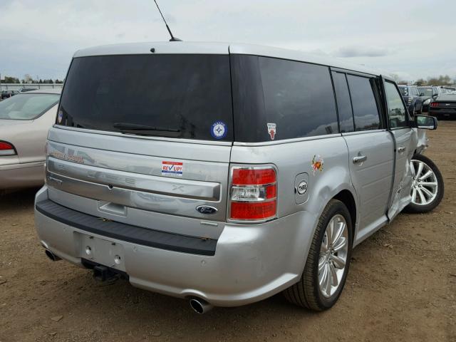 2FMHK6DT5EBD34983 - 2014 FORD FLEX LIMIT SILVER photo 4