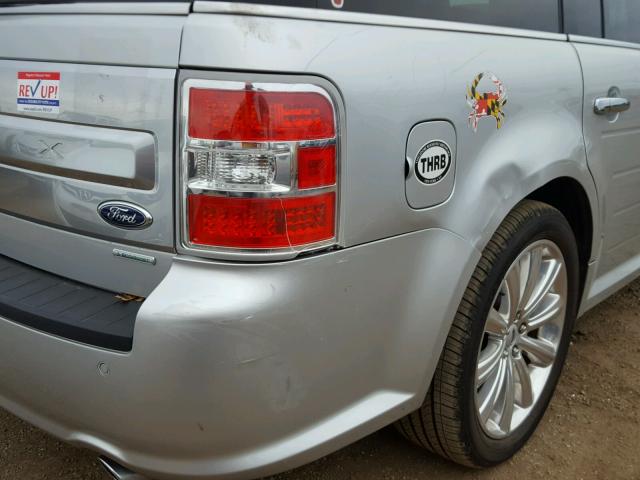 2FMHK6DT5EBD34983 - 2014 FORD FLEX LIMIT SILVER photo 9