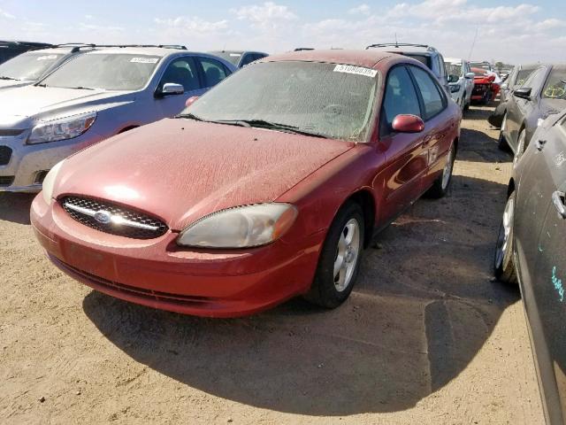 1FAFP55U91A109248 - 2001 FORD TAURUS SES RED photo 2