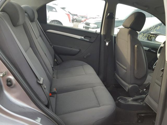 KL1TD5DE9BB136887 - 2011 CHEVROLET AVEO LS GRAY photo 6