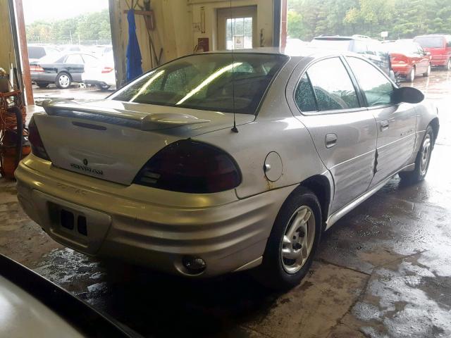 1G2NF52F92C133316 - 2002 PONTIAC GRAND AM S SILVER photo 4