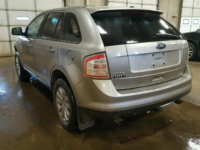 2FMDK48C98BA44862 - 2008 FORD EDGE SEL SILVER photo 3