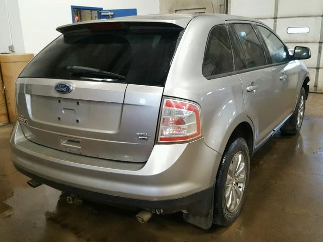 2FMDK48C98BA44862 - 2008 FORD EDGE SEL SILVER photo 4