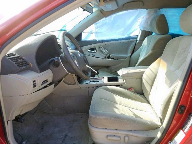 4T1BE46K97U027089 - 2007 TOYOTA CAMRY CE RED photo 5