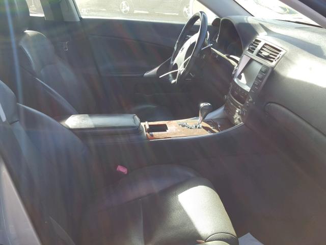 JTHBK262572036108 - 2007 LEXUS IS 250 SILVER photo 5