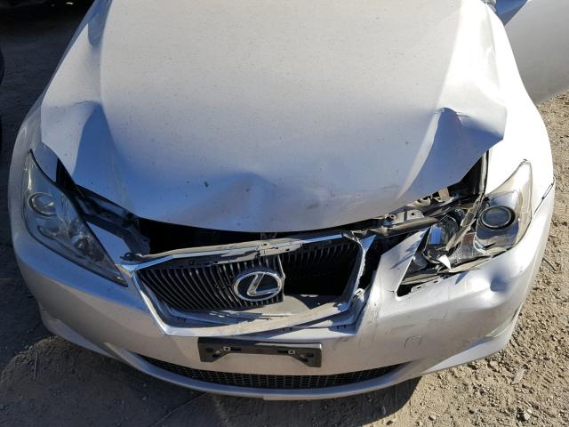 JTHBK262572036108 - 2007 LEXUS IS 250 SILVER photo 7