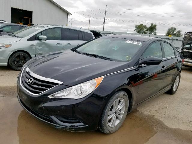 5NPEB4AC1BH098087 - 2011 HYUNDAI SONATA GLS BLACK photo 2