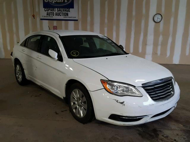 1C3CCBABXEN140748 - 2014 CHRYSLER 200 LX WHITE photo 1