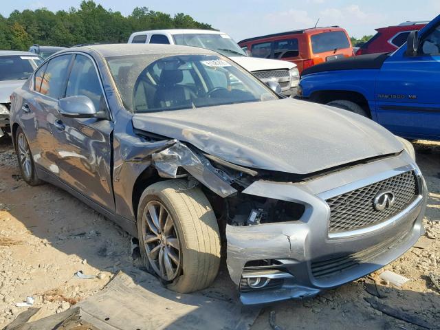 JN1BV7AP6EM683534 - 2014 INFINITI Q50 BASE GRAY photo 1