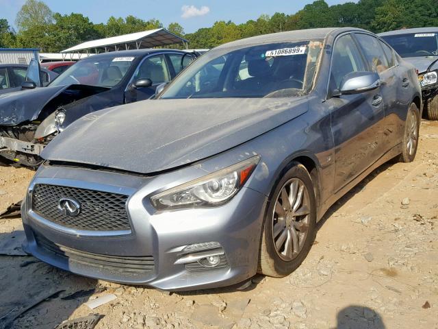 JN1BV7AP6EM683534 - 2014 INFINITI Q50 BASE GRAY photo 2