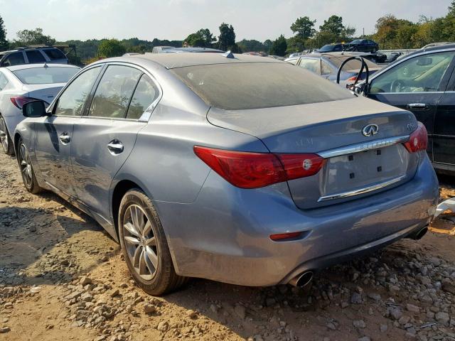 JN1BV7AP6EM683534 - 2014 INFINITI Q50 BASE GRAY photo 3