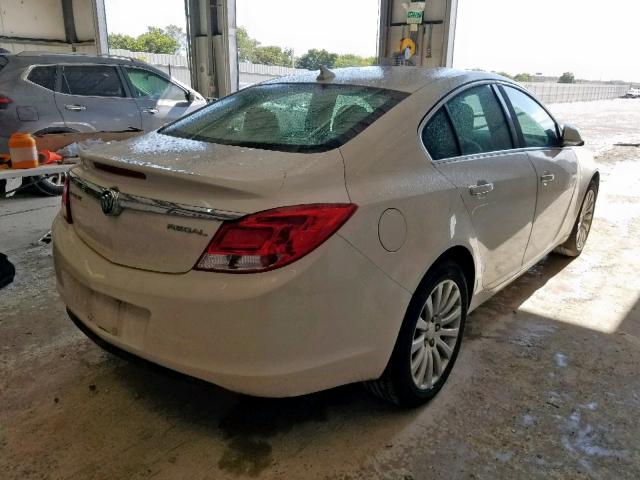 2G4GR5EK4C9159721 - 2012 BUICK REGAL WHITE photo 4