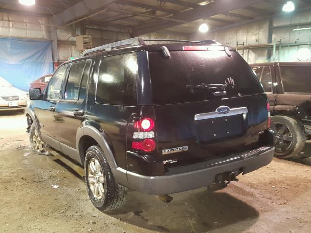 1FMEU73E76ZA14844 - 2006 FORD EXPLORER X BLACK photo 3