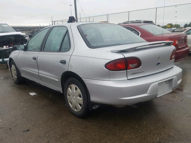 1G1JF524427136182 - 2002 CHEVROLET CAVALIER L SILVER photo 3