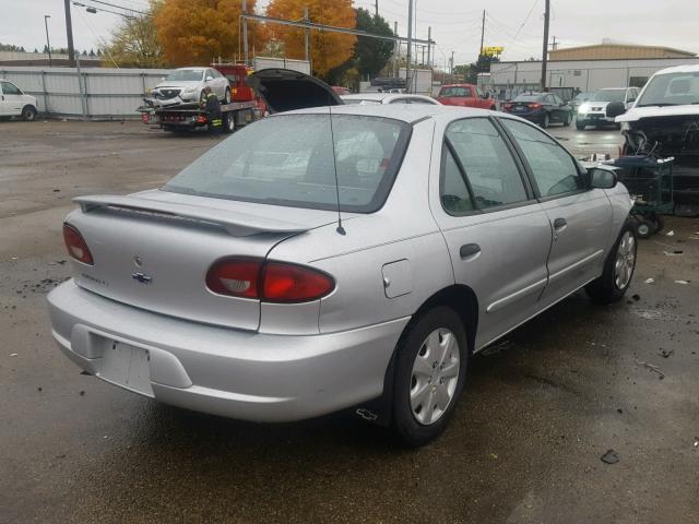 1G1JF524427136182 - 2002 CHEVROLET CAVALIER L SILVER photo 4