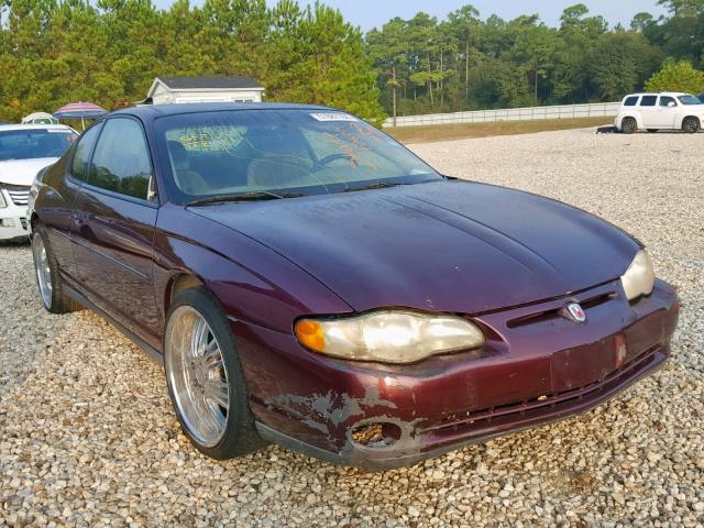 2G1WW12E549149984 - 2004 CHEVROLET MONTE CARL 栗色 照片 1