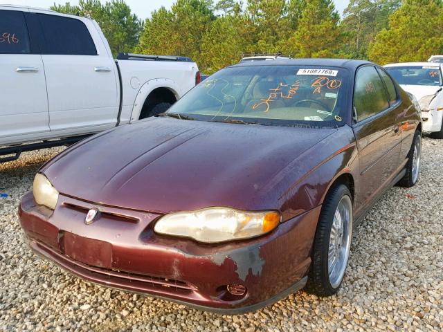 2G1WW12E549149984 - 2004 CHEVROLET MONTE CARL 栗色 照片 2