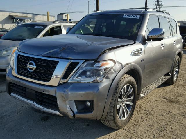 JN8AY2NDXJ9056159 - 2018 NISSAN ARMADA SV GRAY photo 2