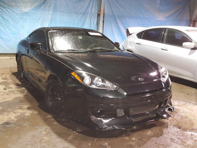 KMHHM66D98U293062 - 2008 HYUNDAI TIBURON GS BLACK photo 1