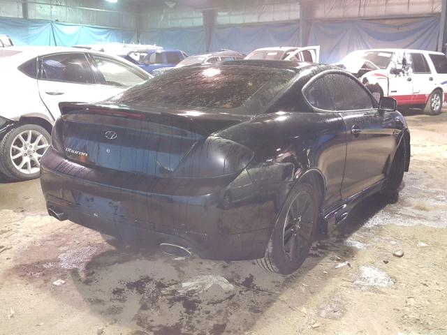 KMHHM66D98U293062 - 2008 HYUNDAI TIBURON GS BLACK photo 4