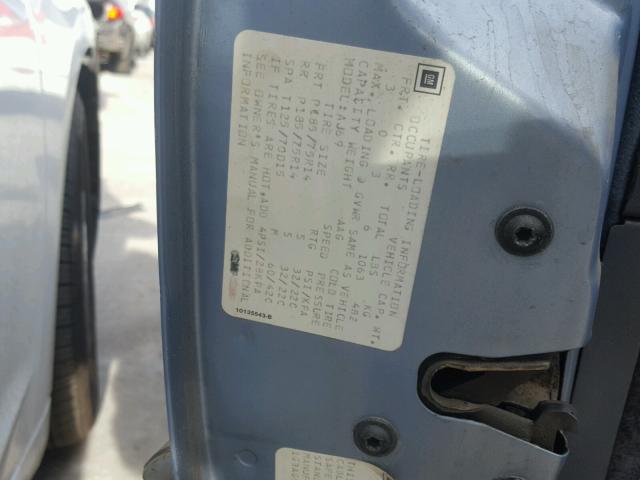 1G3AG54N6P6315539 - 1993 OLDSMOBILE CUTLASS CI 蓝色 照片 10