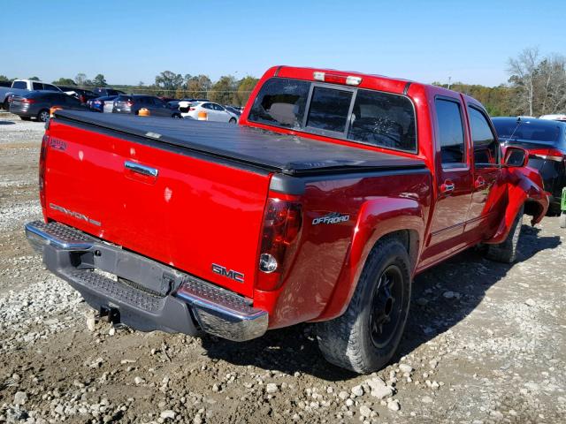 1GTH5PFE7C8138771 - 2012 GMC CANYON SLE RED photo 4