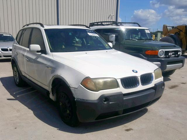 WBXPA93415WD13535 - 2005 BMW X3 3.0I WHITE photo 1