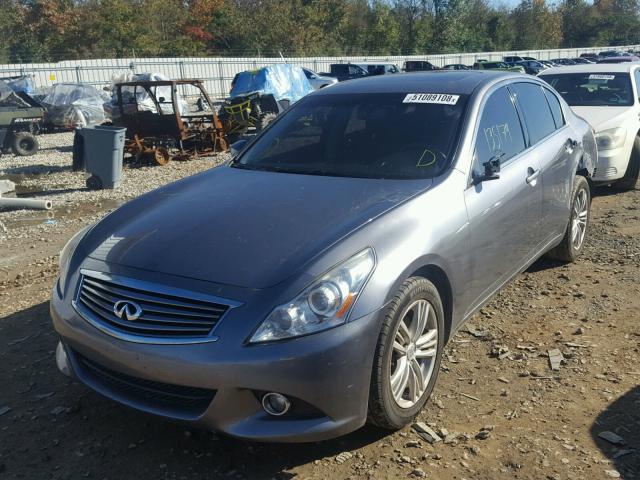 JN1CV6AR5AM451310 - 2010 INFINITI G37 SILVER photo 2