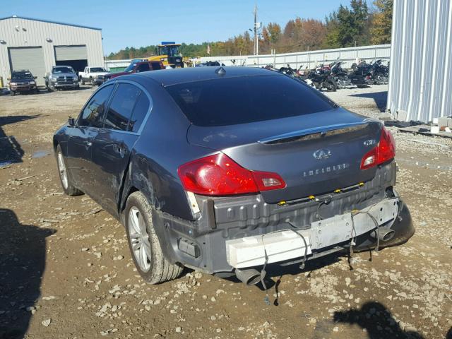 JN1CV6AR5AM451310 - 2010 INFINITI G37 SILVER photo 3