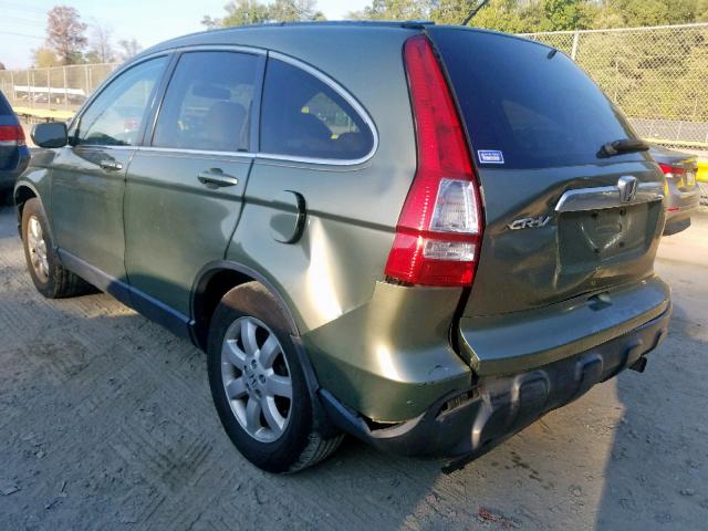 JHLRE38797C065615 - 2007 HONDA CR-V EXL GREEN photo 3