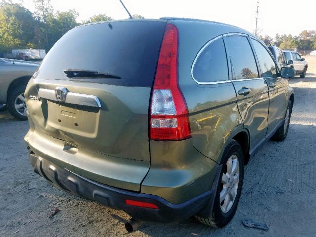 JHLRE38797C065615 - 2007 HONDA CR-V EXL GREEN photo 4