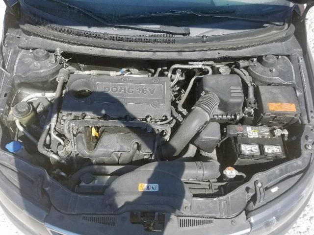 KNAFU4A29D5709683 - 2013 KIA FORTE EX BLACK photo 7