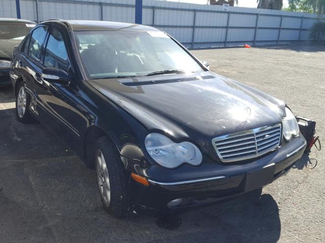 WDBRF61J42F292606 - 2002 MERCEDES-BENZ C 240 BLACK photo 1