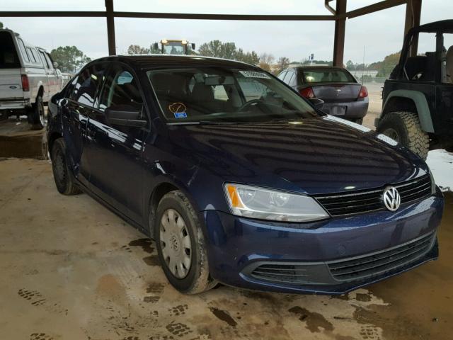 3VW2K7AJ6DM306509 - 2013 VOLKSWAGEN JETTA BASE BLUE photo 1