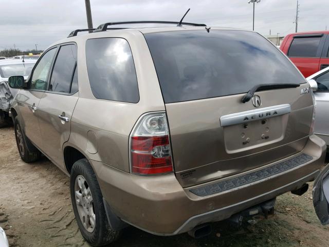 2HNYD18644H558905 - 2004 ACURA MDX TOURIN GOLD photo 3