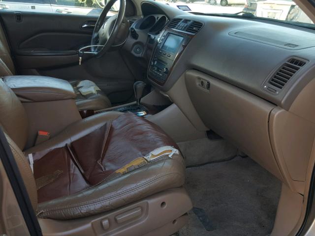 2HNYD18644H558905 - 2004 ACURA MDX TOURIN GOLD photo 5