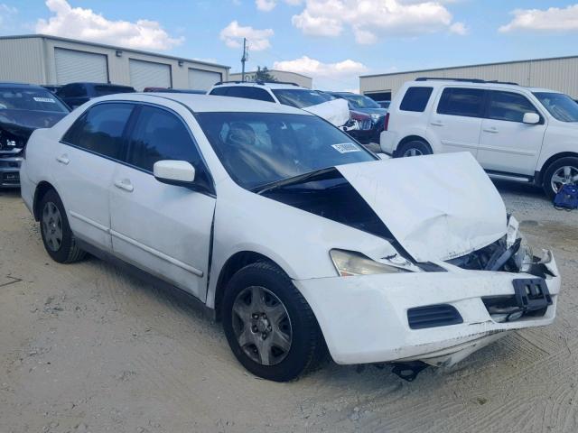 1HGCM56427A027361 - 2007 HONDA ACCORD LX WHITE photo 1