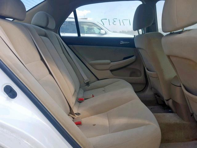 1HGCM56427A027361 - 2007 HONDA ACCORD LX WHITE photo 6