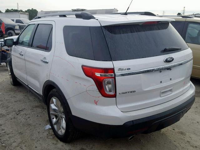 1FM5K7F84EGA63537 - 2014 FORD EXPLORER L BLUE photo 3