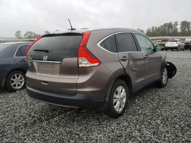 5J6RM3H70CL032927 - 2012 HONDA CR-V EXL BROWN photo 4