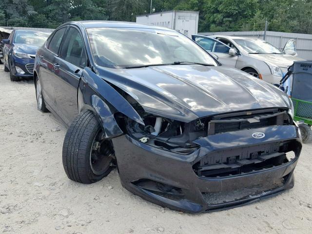 3FA6P0H74ER213361 - 2014 FORD FUSION SE BLACK photo 1