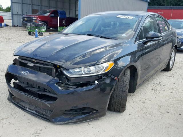 3FA6P0H74ER213361 - 2014 FORD FUSION SE BLACK photo 2